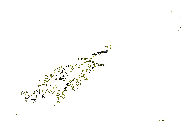 Mountain peaks around Peak 8620