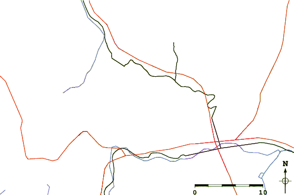 Roads and rivers around Peavine Peak