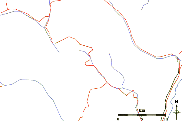 Roads and rivers around Pelmo