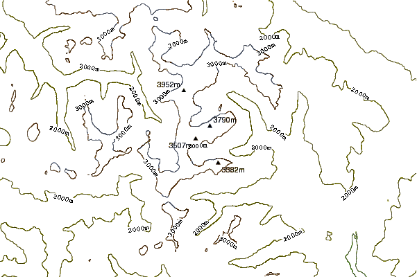 Mountain peaks around Pelvoux