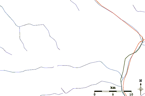 Roads and rivers around Pelvoux