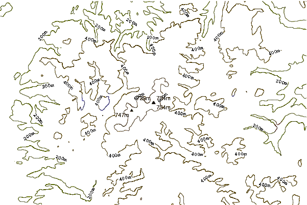 Mountain peaks around Pen Pumlumon Arwystli