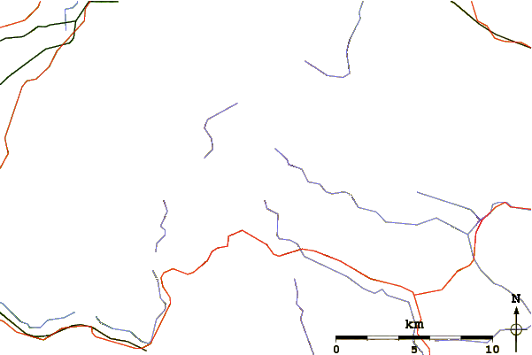 Roads and rivers around Pen Pumlumon Arwystli