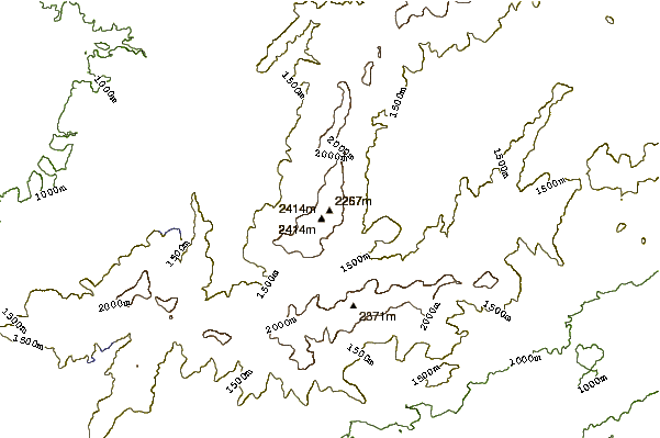 Mountain peaks around Mount Peñalara