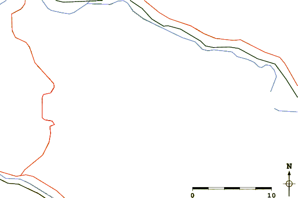 Roads and rivers around Penrose Peak (Montana)