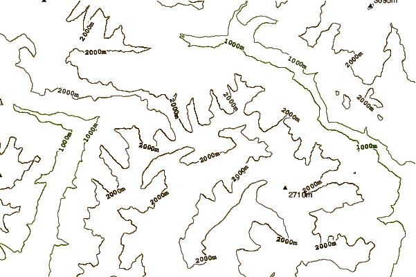 Mountain peaks around Penser Weißhorn