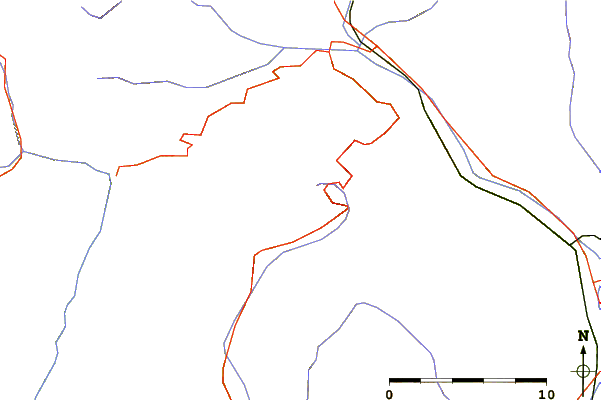 Roads and rivers around Penser Weißhorn