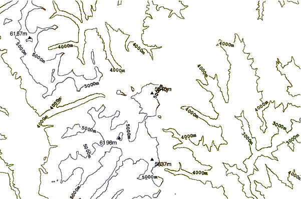 Mountain peaks around Perlilla