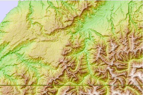 Surf breaks located close to Perry Saddle (Heaphy Track)