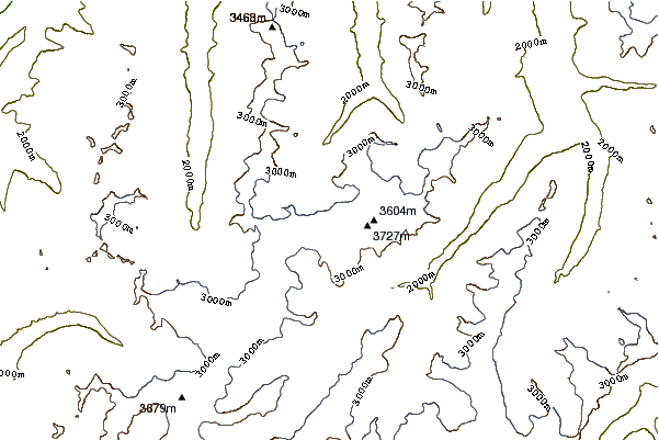 Mountain peaks around Petersenspitze