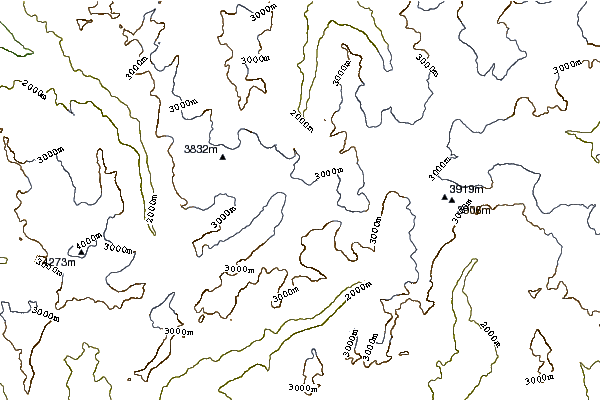 Mountain peaks around Petit Mont Collon