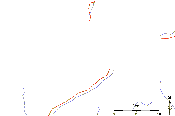 Roads and rivers around Petit Mont Collon