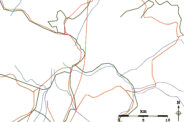 Roads and rivers around Pfänder