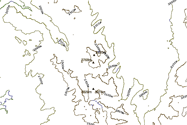 Mountain peaks around Phipps Peak