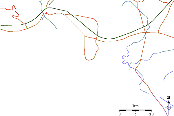 Roads and rivers around Phnom Voar