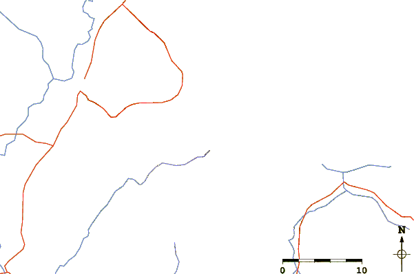 Roads and rivers around Phu Chi Fa