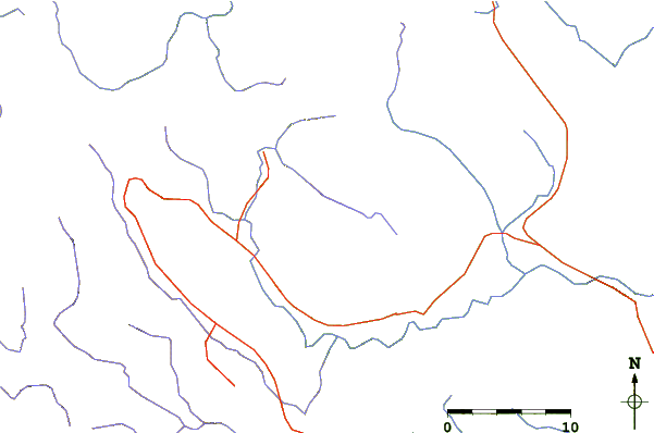 Roads and rivers around Phu Kradueng