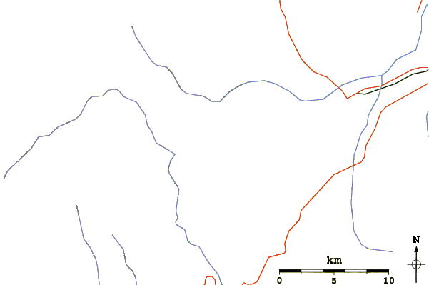 Roads and rivers around Piatra Craiului