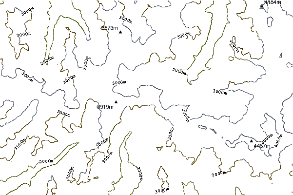 Mountain peaks around Pic Tyndall