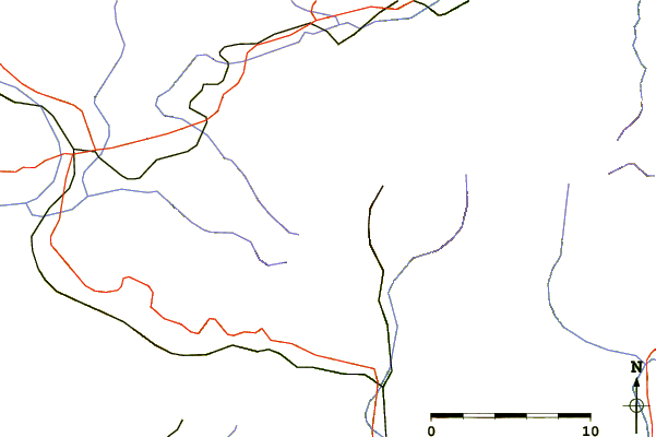 Roads and rivers around Pic del Segre