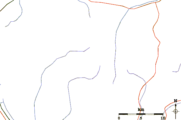 Roads and rivers around Pica d'Estats