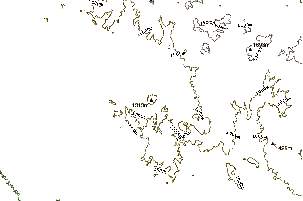 Mountain peaks around Picketpost Mountain