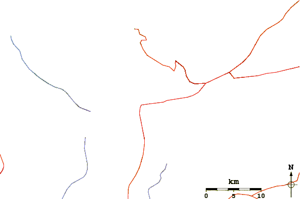 Roads and rivers around Pico Codazzi