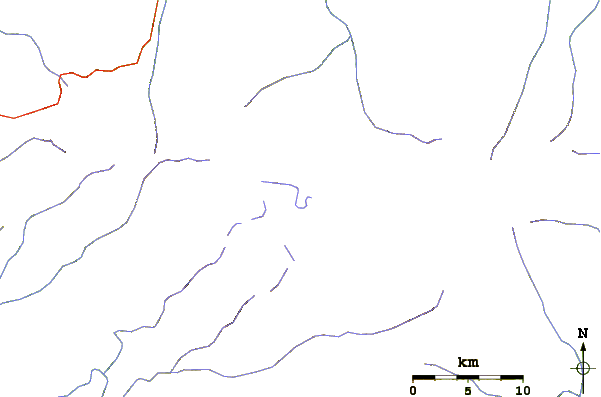 Roads and rivers around Pico Cristobal Colon