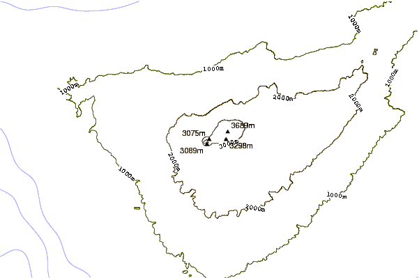 Mountain peaks around Pico Vejo