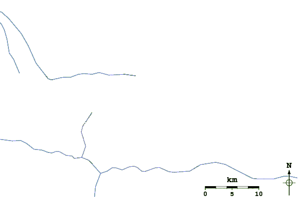 Roads and rivers around Pico da Neblina