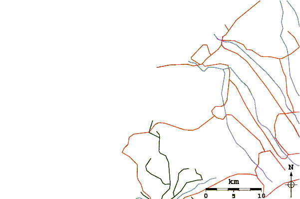 Roads and rivers around Pico de Loro