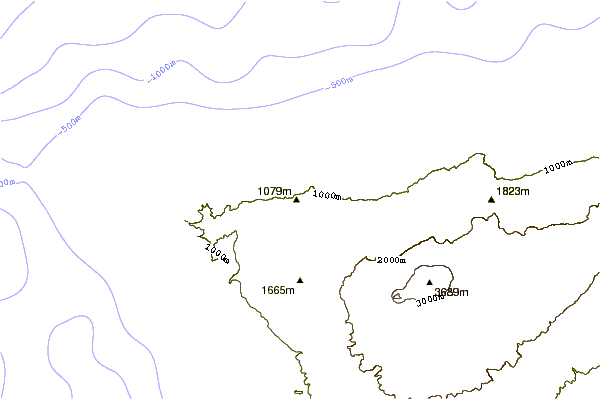 Mountain peaks around Pico de Teide