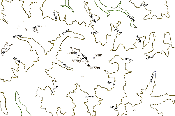 Mountain peaks around Pico de la Maladetta