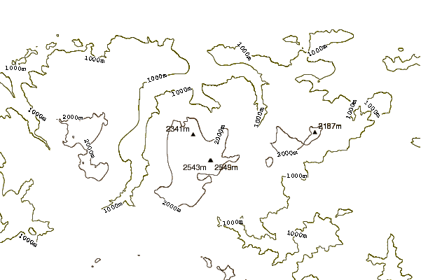 Mountain peaks around Picu Urriellu