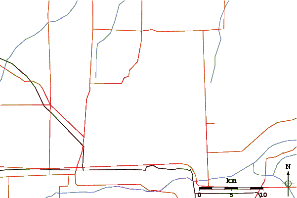 Roads and rivers around Piestewa Peak