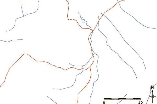 Roads and rivers around Pihanga