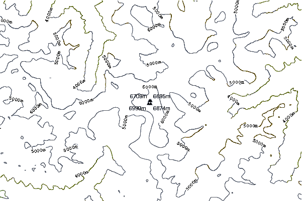 Mountain peaks around Pik Imeni Ismail Samani