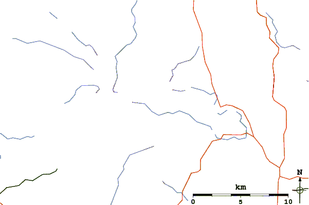 Roads and rivers around Pike of Stickle