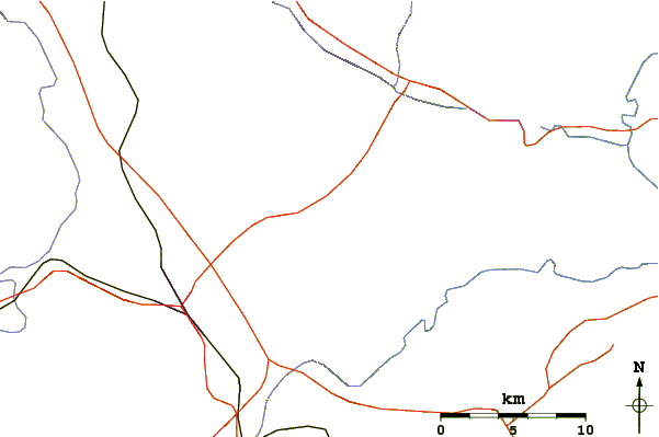 Roads and rivers around Pilot Mountain