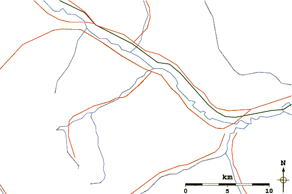 Roads and rivers around Pilot Mountain