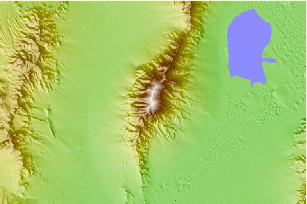 Surf breaks located close to Pilot Peak (Nevada)