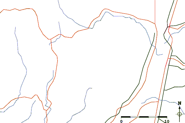 Roads and rivers around Pinneshiri (Kabato)