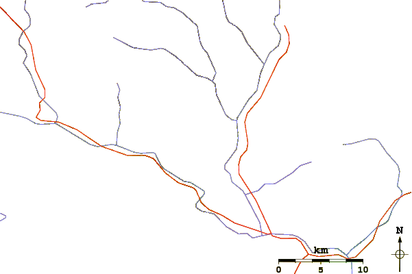 Roads and rivers around Pisang Peak