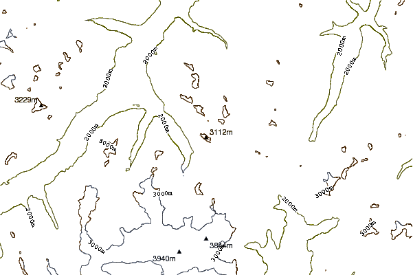 Mountain peaks around Piz Albris