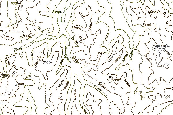 Mountain peaks around Piz Alv (Oberhalbstein Range)