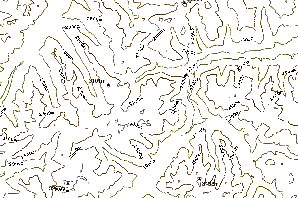 Mountain peaks around Piz Arpschella