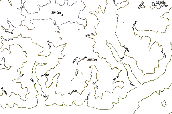 Mountain peaks around Piz Cancian