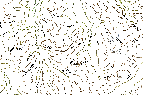 Mountain peaks around Piz Forbesch