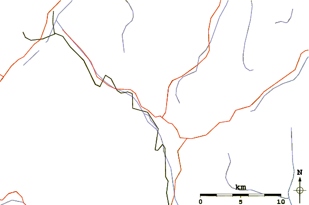 Roads and rivers around Piz Lagalb