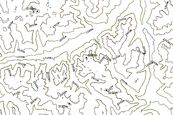 Mountain peaks around Piz Lischana